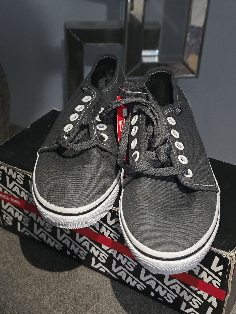 Vans 106 Lo Pro Sneakers – Dark Shadow/True White (Men's 4.5 / Women's 6)